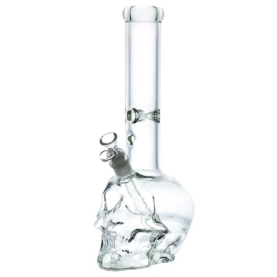 Heavy Glass Skull Bong
